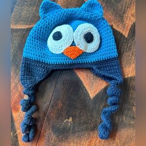 Handmade Knitted Owl Hat